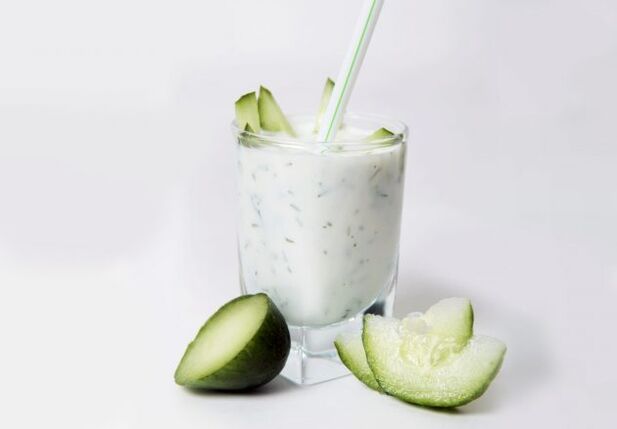 Cucumber-kefir diet