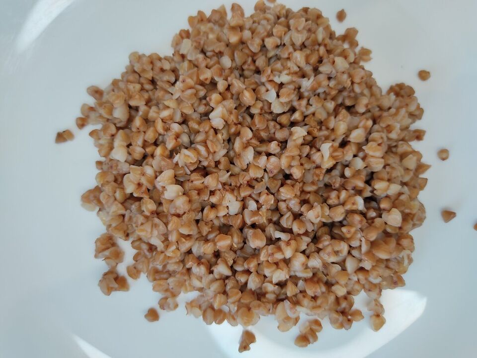 buckwheat porridge in the diet the most
